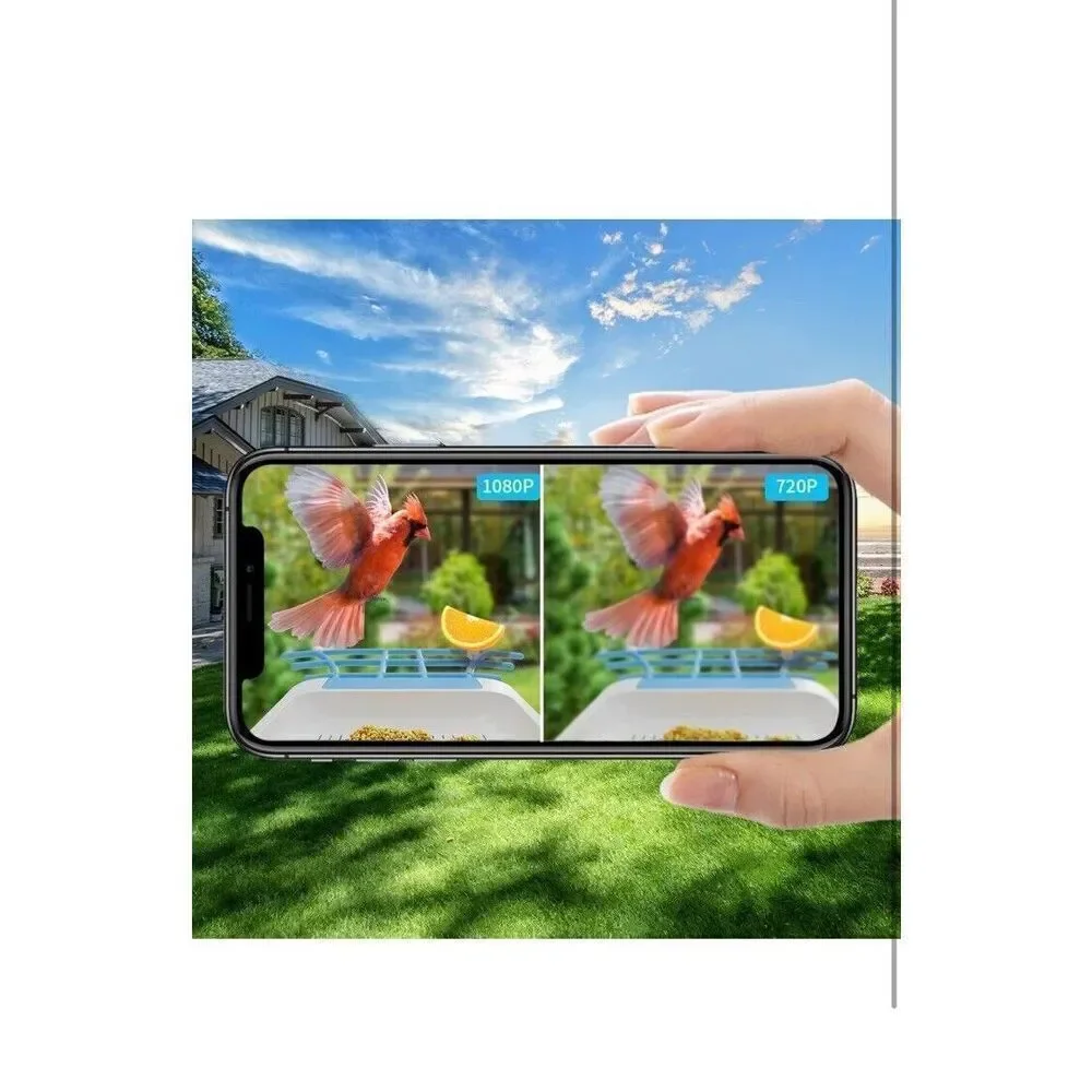 Bird Feeder with Camera,Wireless Outdoor Solar Bird Feeder New!